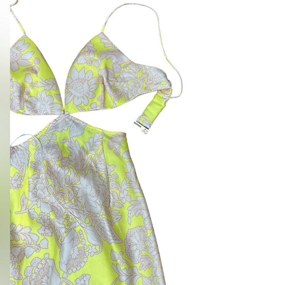 RUMER The Label x Revolve Yellow/Tan Harmony Resortwear Cut-Out Maxi Dress - Picture 5 of 10